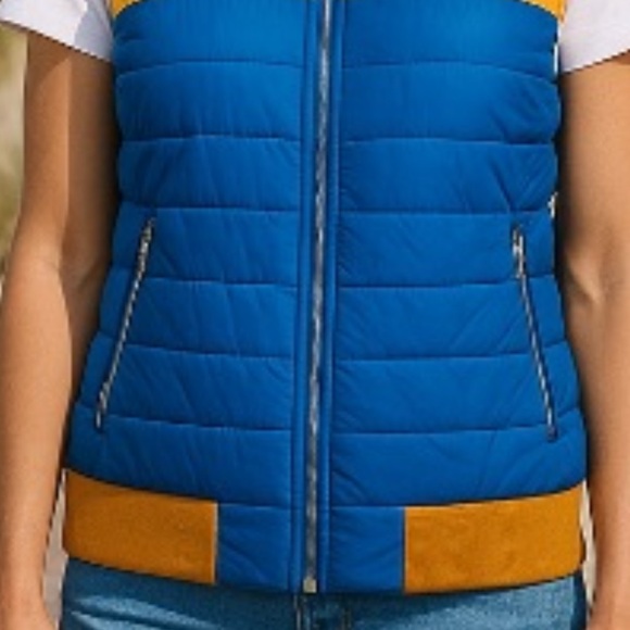 Aviator Nation  5 STRIPE VEST - SNORKEL BLUE unisex NWT - Picture 12 of 12